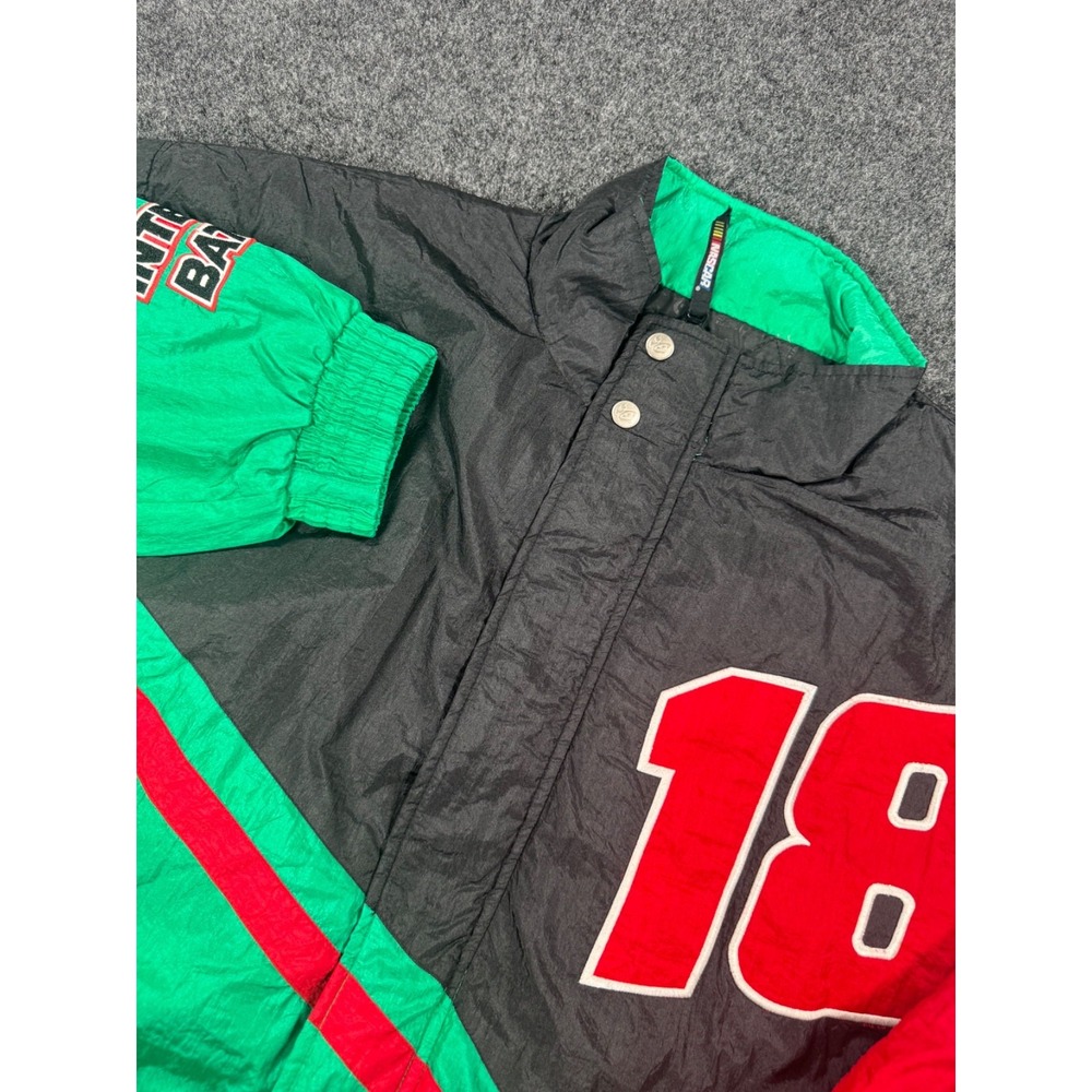 VTG 90s Bobby Labonte NASCAR #18 Chase Authentics Jacket Mens XL Colorblock